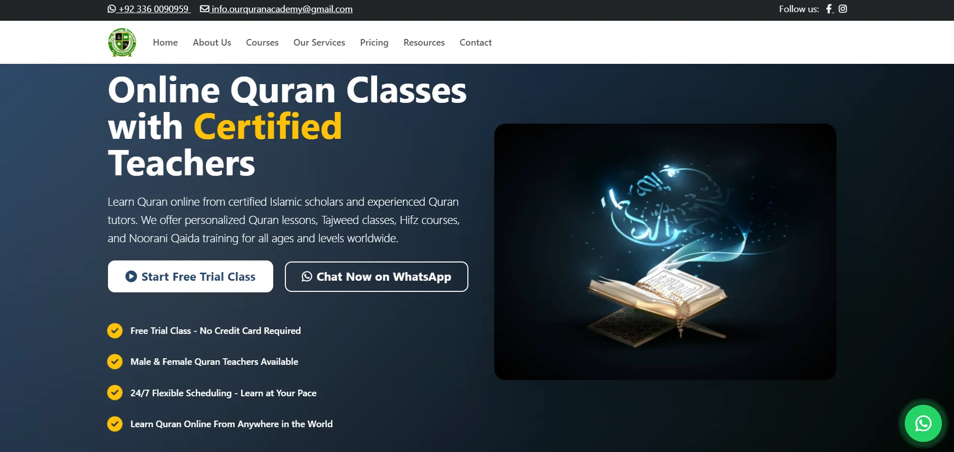 Our Quran Academy project
